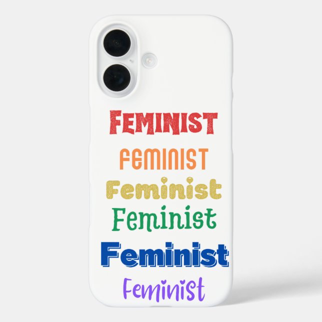feminist pride  Case-Mate iPhone case (Back)