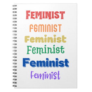 feminist pride - fun font - journal