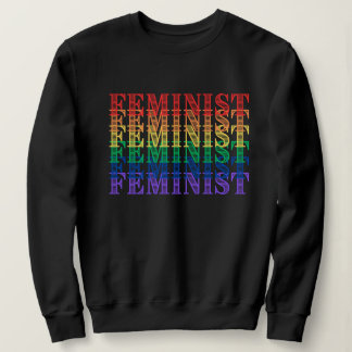 feminist pride rainbow sweatshirt