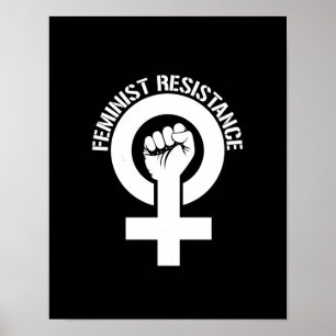 Feminist Resistance - Feminist Resistance -- whit Poster