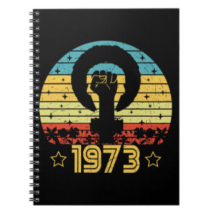 Feminist Roe V Wade Rights 1973 Drawstring Bag Notebook