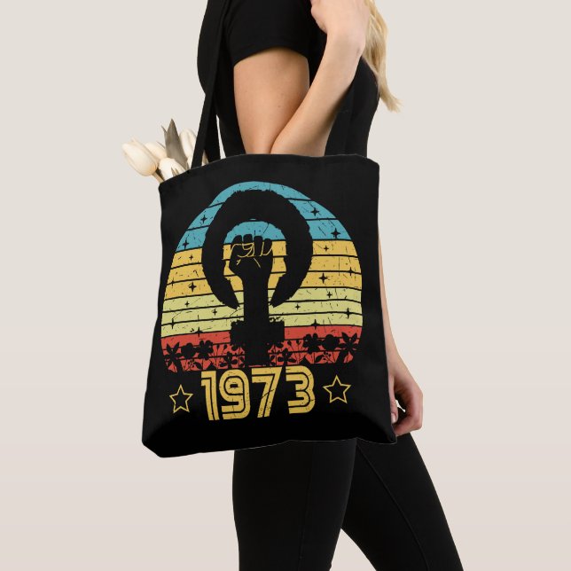 Feminist Roe V Wade Rights 1973 Tote Bag (Close Up)