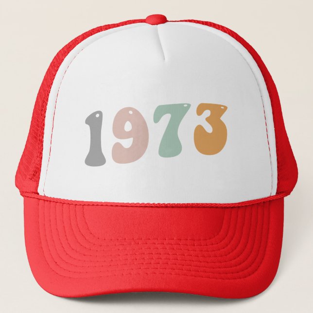 Feminist Roe V Wade Rights Choice 1973 Trucker Hat (Front)
