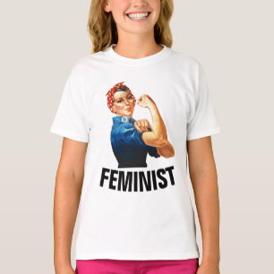FEMINIST, Rosie the Riveter Girls T-shirts