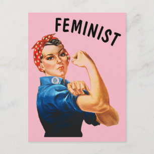 FEMINIST ROSIE THE RIVETER POSTCARDS