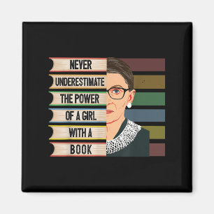 Feminist Ruth Bader Ginsburg Rbg Quote Girl With B Magnet