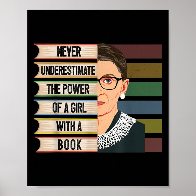 Feminist Ruth Bader Ginsburg Rbg Quote Girl With B Poster (Front)