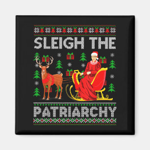 Feminist Ruth Bader Ginsburg Rbg Xmas Sleigh The P Magnet
