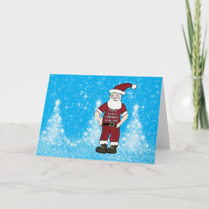 Feminist Santa Christmas Card