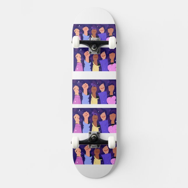 feminist skateboard deck (Front)