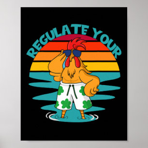 Feminist Summer Quote For Women Regulate Your Roos Poster