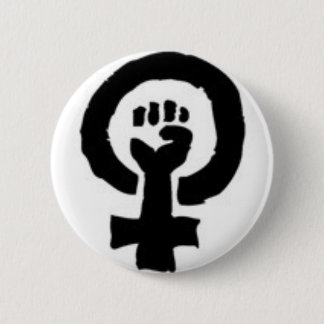 Feminist Symbol 6 Cm Round Badge