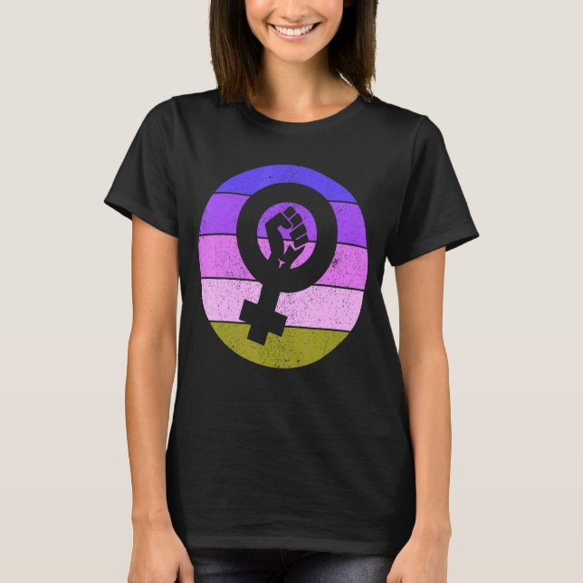 Feminist Symbol Female Equality Empowerment Cute F T-Shirt (Front)