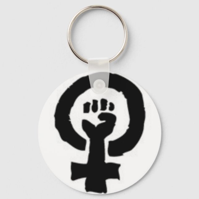Feminist Symbol Key Ring (Front)