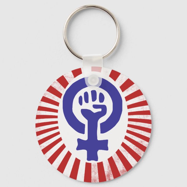 Feminist Symbol Key Ring (Front)