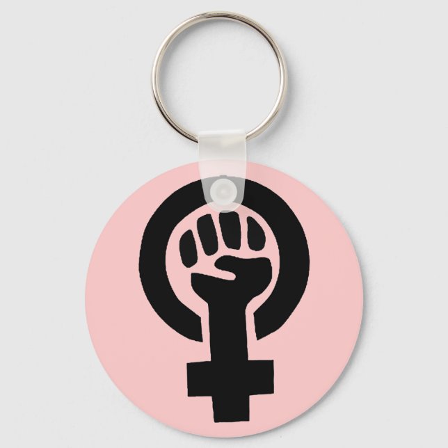 Feminist Symbol Key Ring (Front)