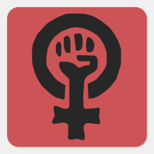 Feminist Symbol Logo Square Sticker