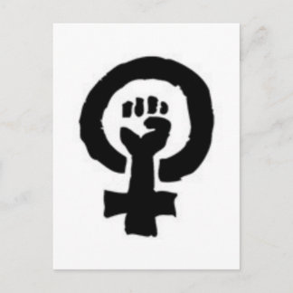 Feminist Symbol Postcard