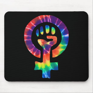 Feminist Symbol Protester Support Resist Fist 3 Mouse Pad