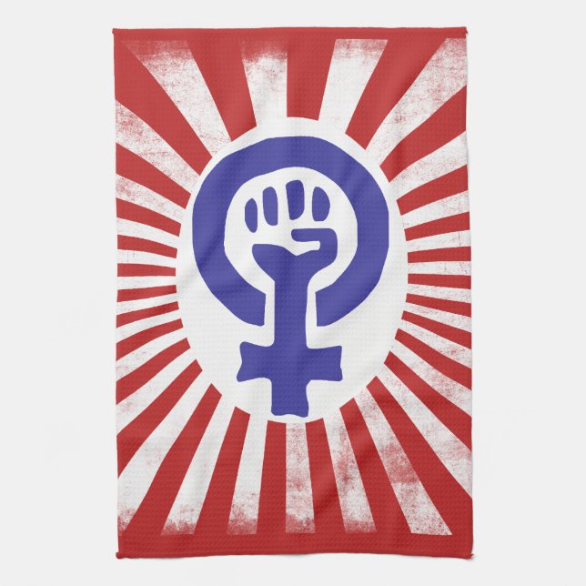 Feminist Symbol Tea Towel (Vertical)