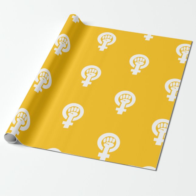 Feminist Symbol Wrapping Paper (Unrolled)