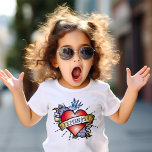 Feminist Toddler T-shirt<br><div class="desc">Feminist Baby tee - In the age we now live in women are taking their fight for equality to the top. Times are changing and we couldn't be happier. Be inspired and proud with our awesome feminist toddler tee shirt. Featuring a realistic tattoo of a heart with a vintage style...</div>