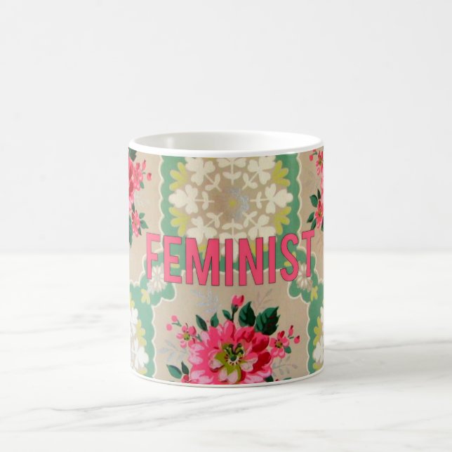 Feminist vintage wallpaper mug (Center)
