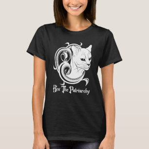 Feminist Witch Black Cat Hex The Patriarchy T-Shirt