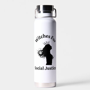 Feminist Witch Coffee Lover Social Justice Trendy  Water Bottle