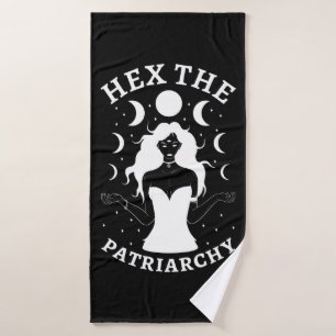 Feminist Witch - Hex The Patriarchy II Bath Towel Set