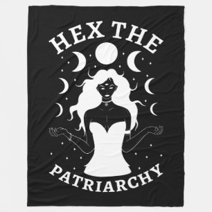 Feminist Witch - Hex The Patriarchy II Fleece Blanket