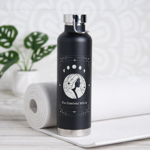 Feminist Witch Tarot Whimsy Astrology Zodiac Sign Water Bottle