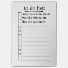 Feminist Witch To Do List
