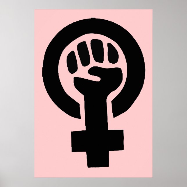 Feminist Woman Gender Equality Symbol Poster (Front)