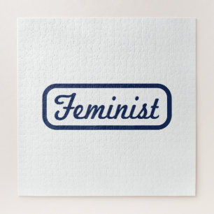 Feminist Woman Power Vintage T Shirt Tee Gift Jigsaw Puzzle