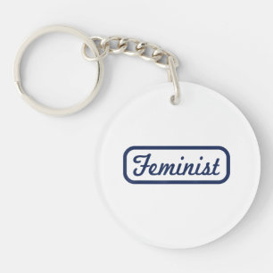Feminist Woman Power Vintage T Shirt Tee Gift Key Ring
