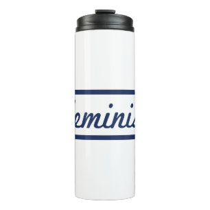 Feminist Woman Power Vintage T Shirt Tee Gift Thermal Tumbler