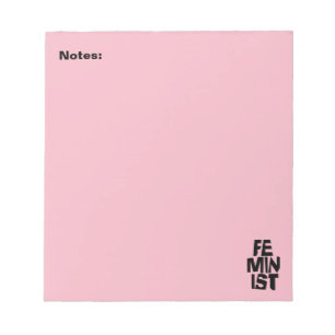 Feminist women female girl me too equal woman notepad