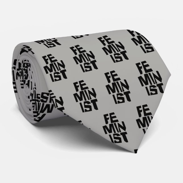 Feminist women female girl me too equal woman tie (Rolled)