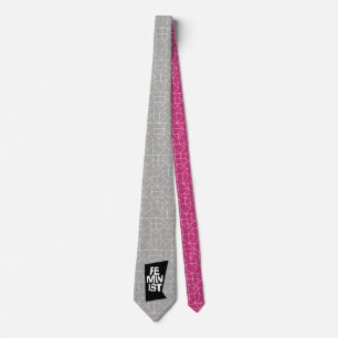 Feminist women female girl me too equal woman tie