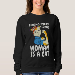 Feminist Women s Rights  Equality Feminism Cat Sweatshirt
