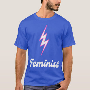Feminist Womens Rights Feminism Pink And Black Cut T-Shirt