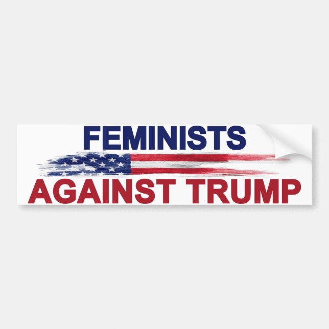 Feminists Against Trump Bumper Sticker (Front)