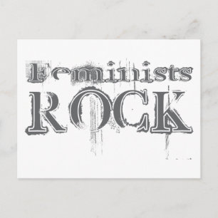 Feminists Rock Postcard