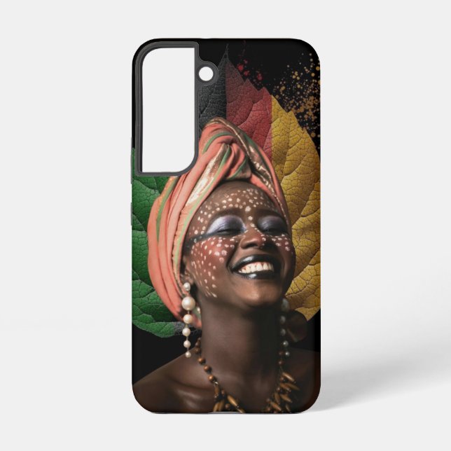 Femme africaine artistique samsung galaxy s22 case (Back)