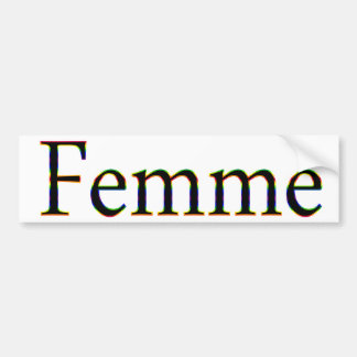 Femme Bumper Sticker