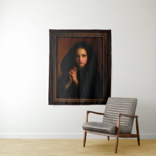 Femme Dans Un Manteau by Adolphe Piot Tapestry
