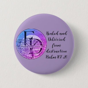 Femme Delivrance Button