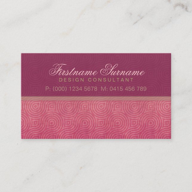 Femme Elegance Business Card (Front)