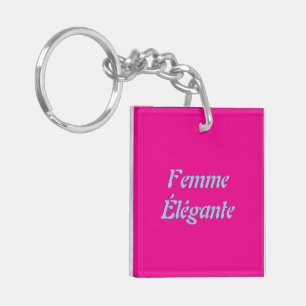 Femme Élégante Acrylic Keychain